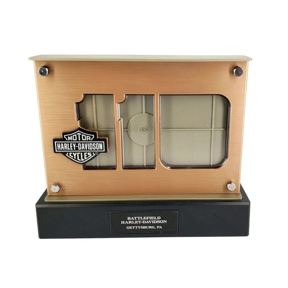 Harley Davidson 110th Anniversary HD Light Up Photo Frame Battlefield Gettysburg - Picture 1 of 6